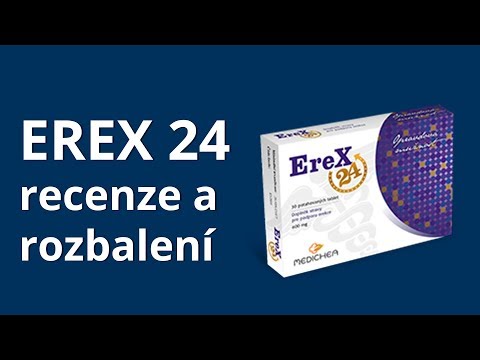 Erex 24 - tablety pro zlepšení erekce - rozbalení a recenze