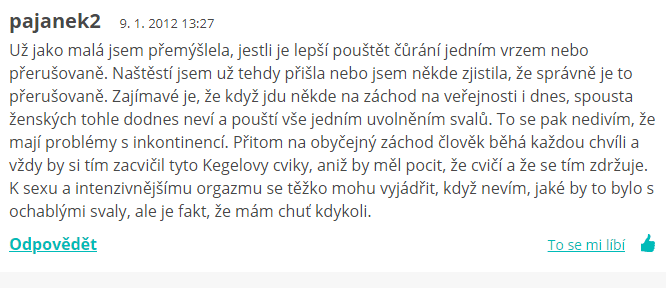 kegelovy cviky diskuze