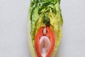 zelenina připomínající vagínu