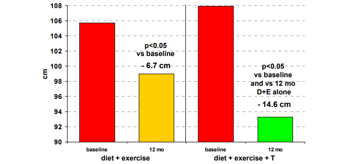 testosteron a váha