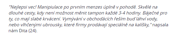 údržba menstruačního kalíšku