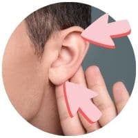 mužská erotogenní zóna uši