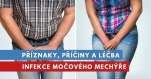 příznaky infekce močového měchýře