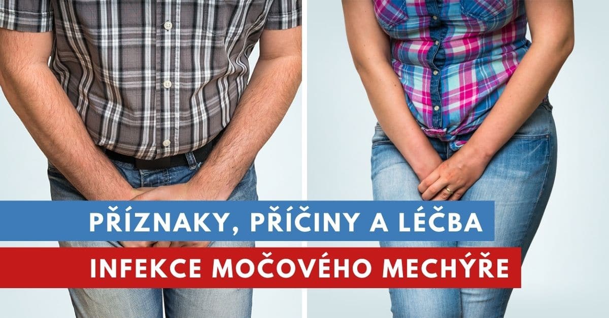 příznaky infekce močového měchýře