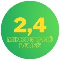 vitamín B12, denní doporučená dávka