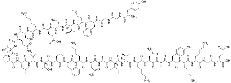 beta-endorfin, chemická značka