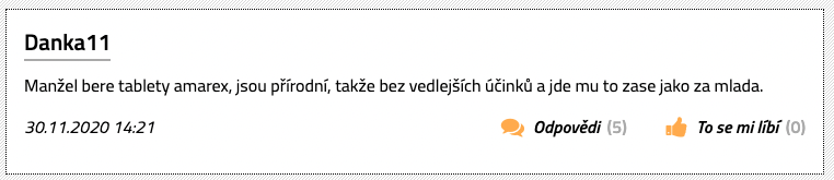 amarex zkušenost