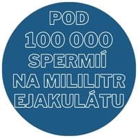 kryptozoospermie pod 100000 spermií na mililitr ejakulátu
