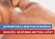 akupunktura a erektilní dysfunkce