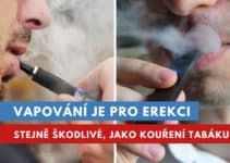 vapování, erektilní dysfunkce a erekce
