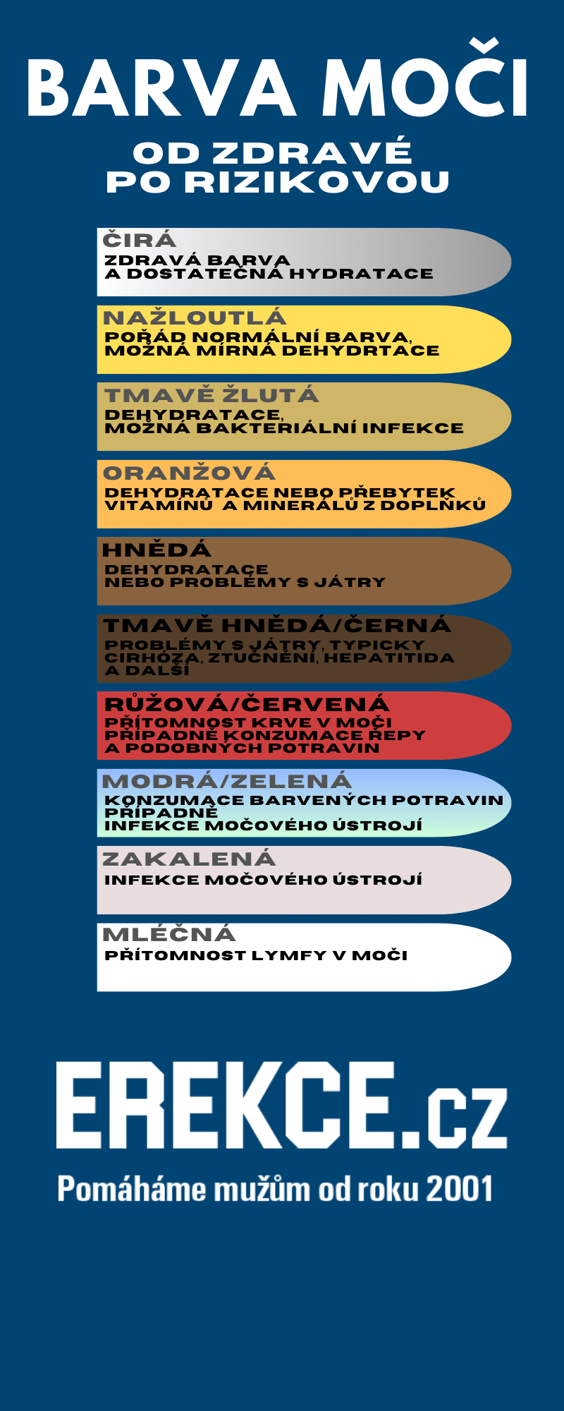 barva moči, infografika